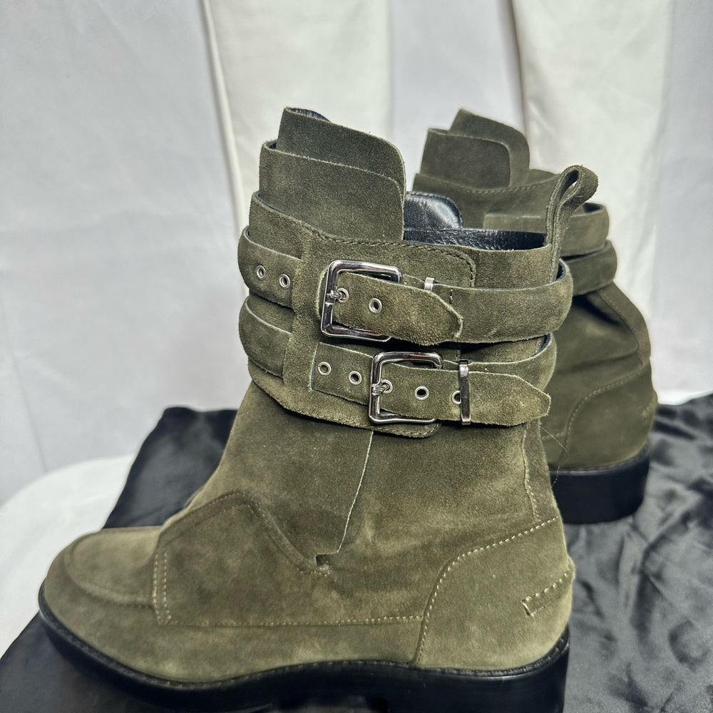 Balenciaga Leather Moto Boots - Picture 4 of 14